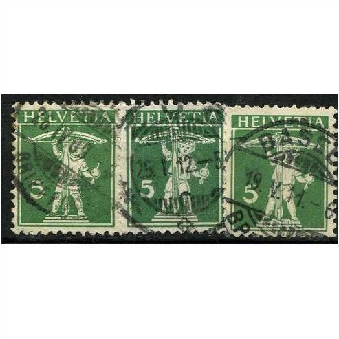 1910 Michel 113I+113II+113III - fine used (o)