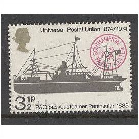 SG954 3 1/2p P & O Packet Peninsular,1888.Fine Used.sortedc