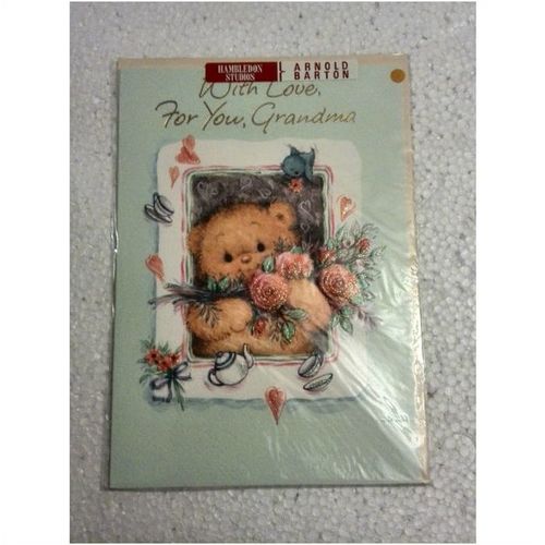 With love, For You, Grandma - (G) - Glitter Card - 0010