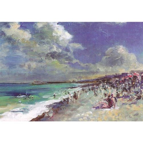 Dieppe, la plage, matin orageux, 1934 (Jacques-Emile Blanche (1861-1942)).