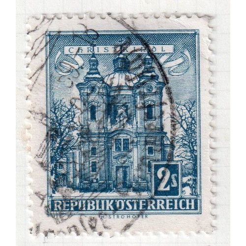 1957 AUSTRIA sg1309 2s STEEL BLUE FINE USED (GAP1)