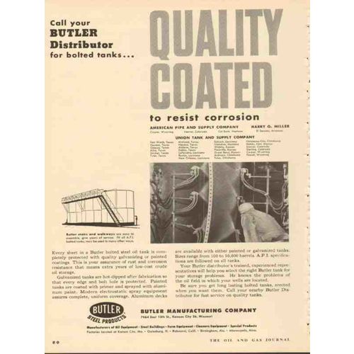 butler mfg company 1953 quality coated corrosion vintage ad