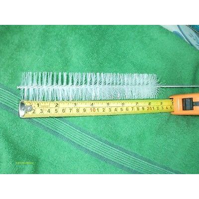 1 pc Bottle tube Brush clear stiff nylon Bristles 17 inch Length x 1.5 Dia New