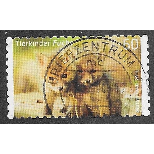 GER 2014 €0.60 (S/A) 'YOUNG ANIMALS ( FOXES)' FINE USED (EBID60-379)