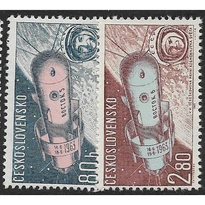 1963 Michel 1413/1414 - MLH (*) - SPACE