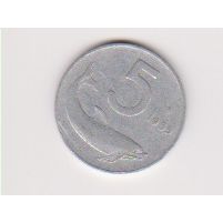 Italy 5 Lire 1955 VF to EF