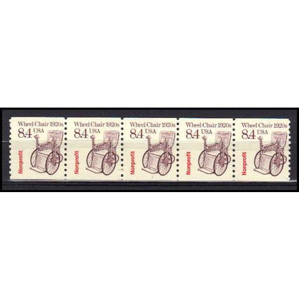 2256 8.4c Wheel Chair Fine MNH Dry Gum PNC 1/5 X3024
