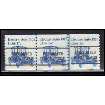 1906a 17c Electric Auto Fine MNH Dry Gum PNC 1D/3 Line Gap PA2417