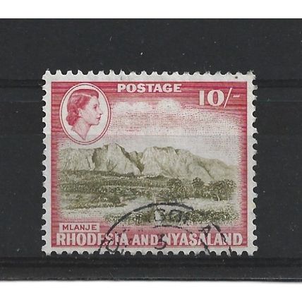 Rhodesia&Nyasaland.SG30 10s Mlanje.Fine Used.Oct23