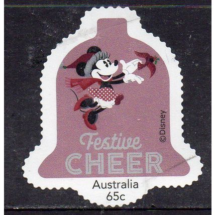 AUSTRALIA: DISNEY'S FESTIVE SEASON, USED SELF-ADHESIVE MY STAMP. 56