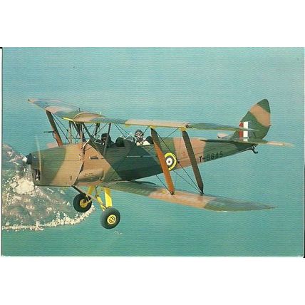 Aviation DH.82A TIGER MOTH Postcard (Dennis M.053379L)