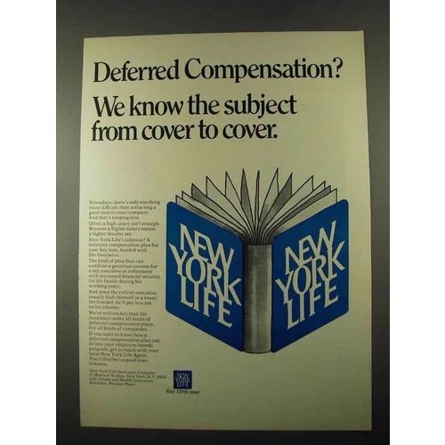 1969 New York Life Ad - Deferred Compensation
