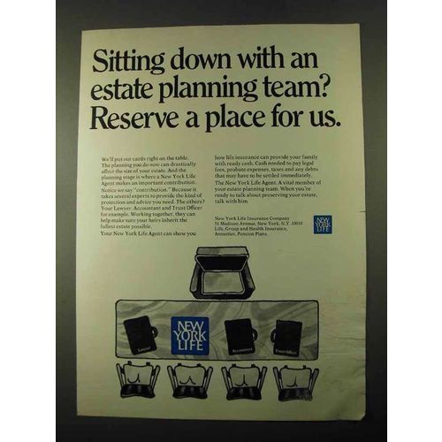 1969 New York Life Ad - Estate Planning Team