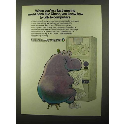 1971 Chase Manhattan Bank Ad - Talk to Computers