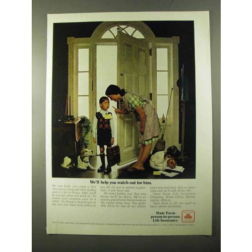1971 State Farm Insurance Ad - Watch Out For Him