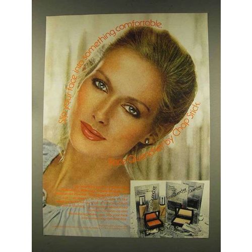 1977 Chap Stick Face Quencher Makeup Ad - Comfortable