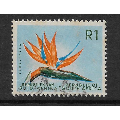 SOUTH AFRICA 1968 SG 251 1R STRELITZA FLOWER FINE USED#2
