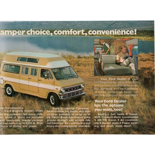 Ford vintage Full Page Print Ad April 1971