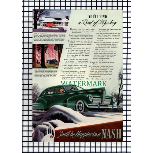 (8035) Nash Car Advert - 1940 Cutting