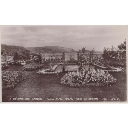 Devon Ideal Home Exhibition Garden 1931 Daily Mail Real Photo Postcard