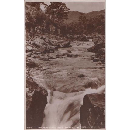 The Dog Falls Glen Affaric Vintage Real Photo Postcard