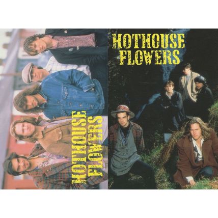 Hothouse Flowers Pop Group 2x Postcard s