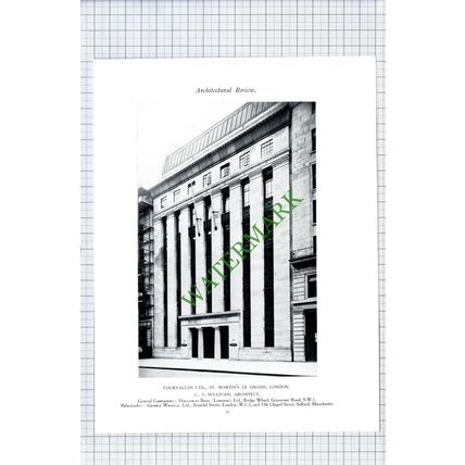 Courtaulds Ltd St Martin's London / Blackfriars House Manchester Fairhurst 1928