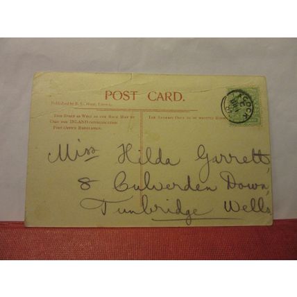 MARKET CROSS, LACOCK WILTSHIRE used antique postcard by E C Hunt . 1907 pm =