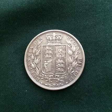 Queen Victoria 1883 Silver Half Crown High Grade Lovely Coin