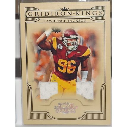2008 Threads LAWRENCE JACKSON (USC/Seahawks) Gridiron King #CGK-24 165/250