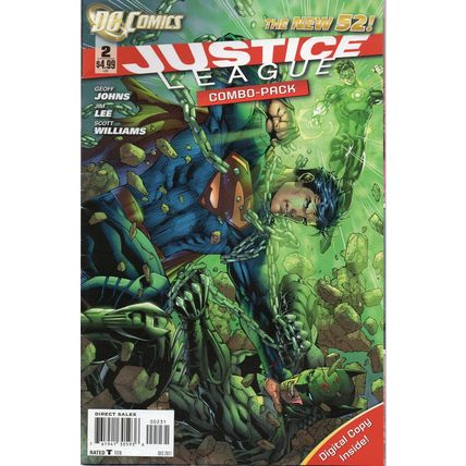 VARIANT - JUSTICE LEAGUE NO. 2 LEE COMBO PACK COVER (2011)