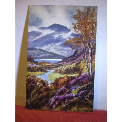 LOCH ACHRAY, TROSSACHS unused antique postcard R. Tuck 'Oilette' =