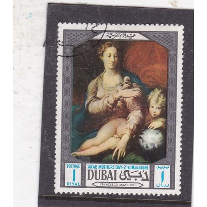 Dubai 1969 Mothers Day Mazzuoli Madonna and Child 1r SG 326 CTO VGC