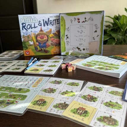 Portal Games Imperial Settlers: Roll and Write Laminated Essen Rare Expansions