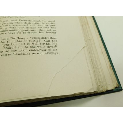 Birkbeck College Antique Victorian Book Walter Scott Waverley Ivanhoe 1898
