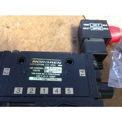 NEW NORGREN MK01GEG35ALPA 3-WAY PNEUMATIC VALVE SECTION,24VOLT,BP 11625294,AY