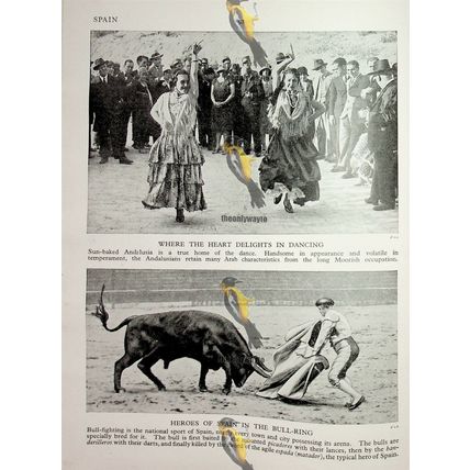 Dancers Riding to Seville, Spain (Flamenco On Back), Book Illustration
