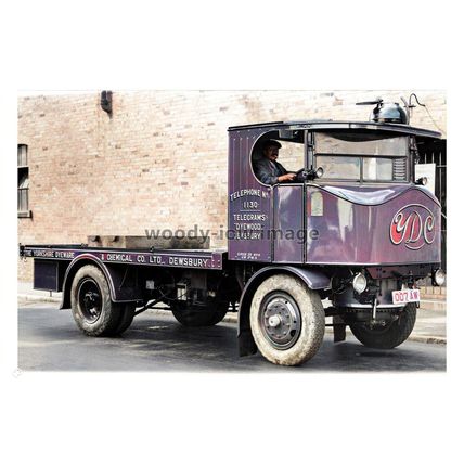 ptc7186 - Yorks - The Yorks' Dyeware & Chemical Co. Truck & Driver - print 6x4