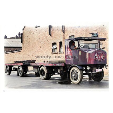 ptc7188 - Yorks - The Yorks' Dyeware & Chemical Co. Truck & Driver - print 6x4