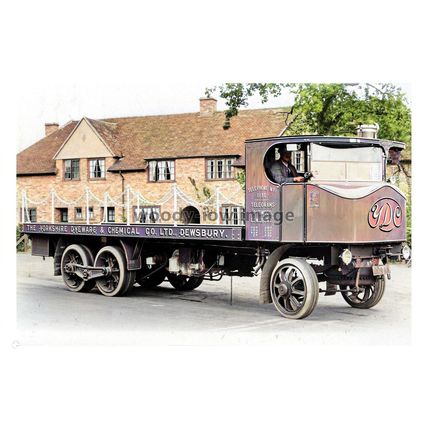 ptc7187 - Yorks - The Yorks' Dyeware & Chemical Co. Truck & Driver - print 6x4