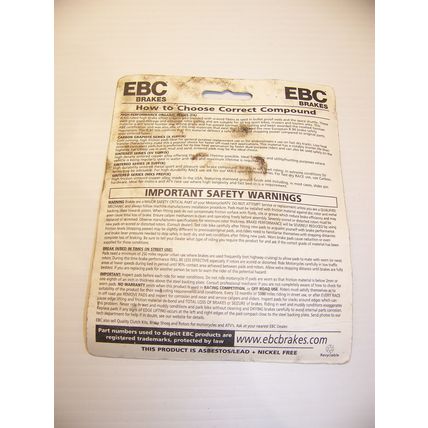 EBC Brakes FA84X X Series Rear Carbon Brake Pad NIP