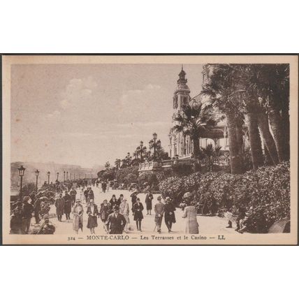 Les Terrasses et le Casino, Monte-Carlo, c.1920s - ADIA CPA LL324