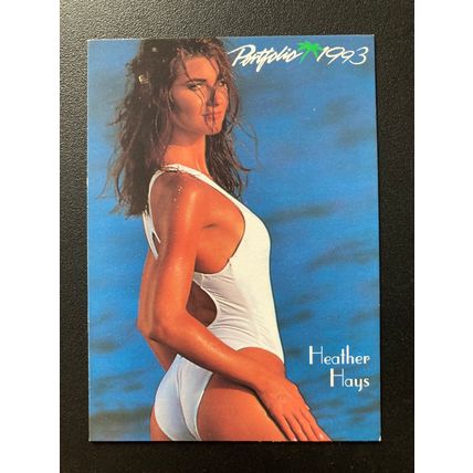 Portfolio 1993 Swimsuit Issue Base trading card # 52 Heather Hays (A)