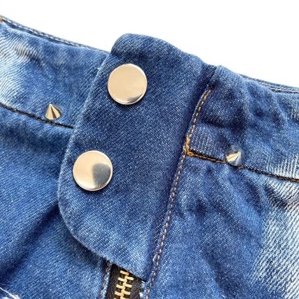 Women's Low Shorts Rise Denim Zip Up Ripped Raw Hem Mini Short Jeans Hot Pants