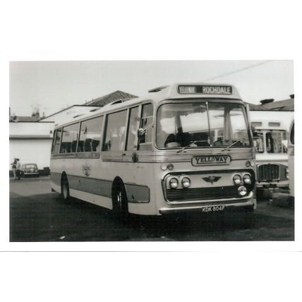 Black & White Photograph of Yelloway Motor Services Ltd. of Rochdale - KDK 804F