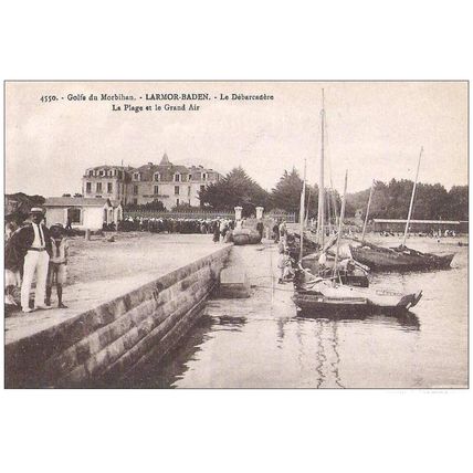 56 - Larmor Baden - le débarcadère - La plage et le grand air