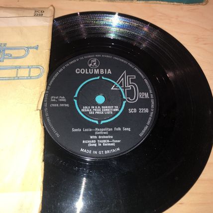 Richard Tauber 7" Vinyl records Job Lot Set Of 5.