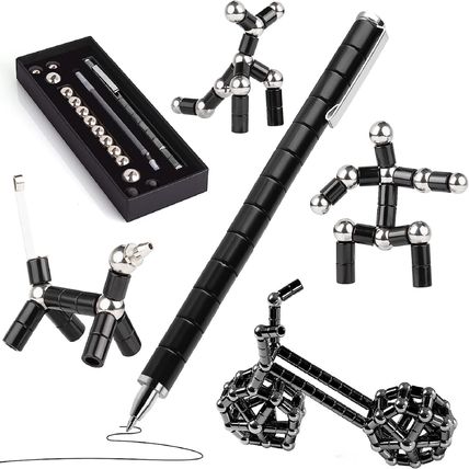 NEW Magnetic Fidget Pen Anxiety Crushmetric Stress Multifunctional Decompression
