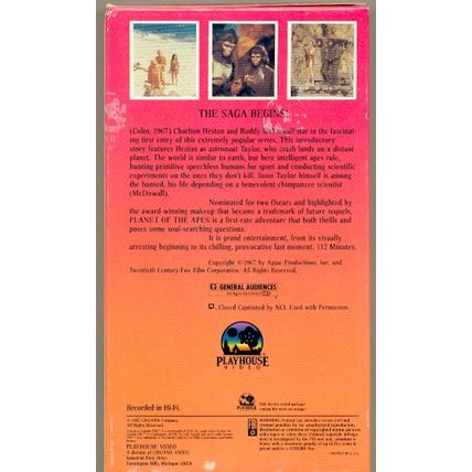 1960’s sci-fi, fantasy VHS tape classic six film collection
