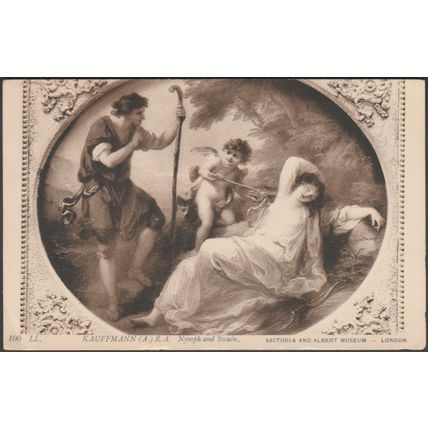 Angelica Kauffmann - Nymph and Swain, 1910 - Lévy Postcard LL100